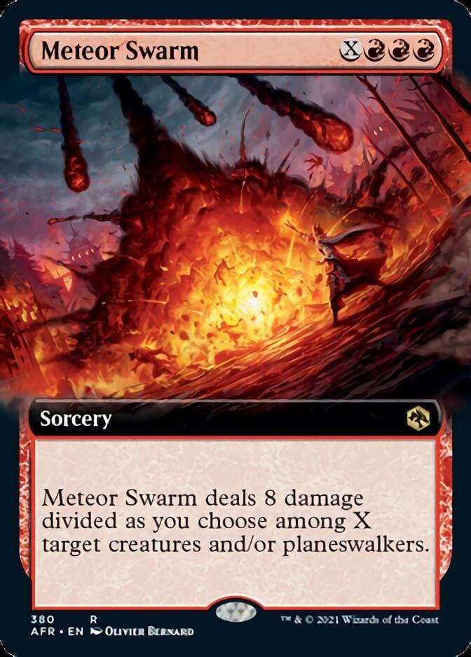 Magic: The Gathering MTG Single Meteor Swarm (Extended) [Dungeons & Dragons: Adventures in the Forgotten Realms]