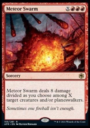 Magic: The Gathering MTG Single Meteor Swarm (Promo Pack) [Dungeons & Dragons: Adventures in the Forgotten Realms Promos]