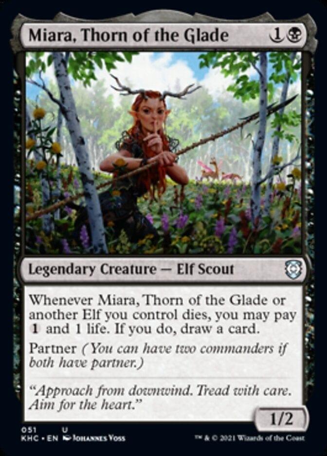 Magic: The Gathering MTG Single Miara, Thorn of the Glade [Kaldheim Commander]