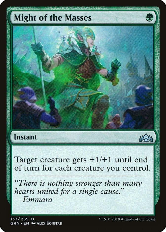 Magic: The Gathering MTG Single Might of the Masses [Guilds of Ravnica]