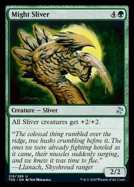 Magic: The Gathering MTG Single Might Sliver [Time Spiral Remastered]
