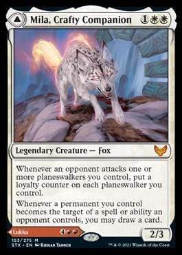 Magic: The Gathering MTG Single Mila, Crafty Companion // Lukka, Wayward Bonder [Strixhaven: School of Mages]