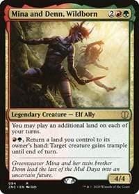 Magic: The Gathering MTG Single Mina and Denn, Wildborn [Zendikar Rising Commander]