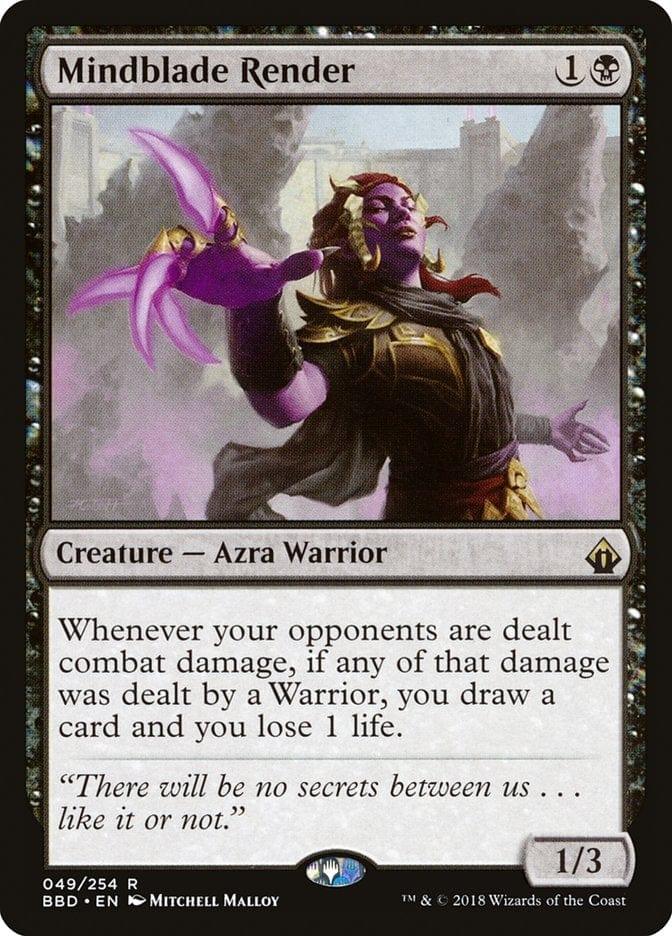 Magic: The Gathering MTG Single Mindblade Render [Battlebond]
