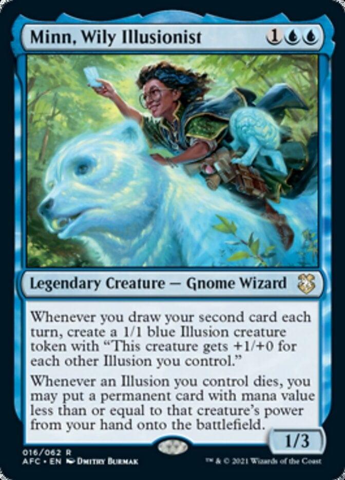 Magic: The Gathering MTG Single Minn, Wily Illusionist [Dungeons & Dragons: Adventures in the Forgotten Realms Commander]