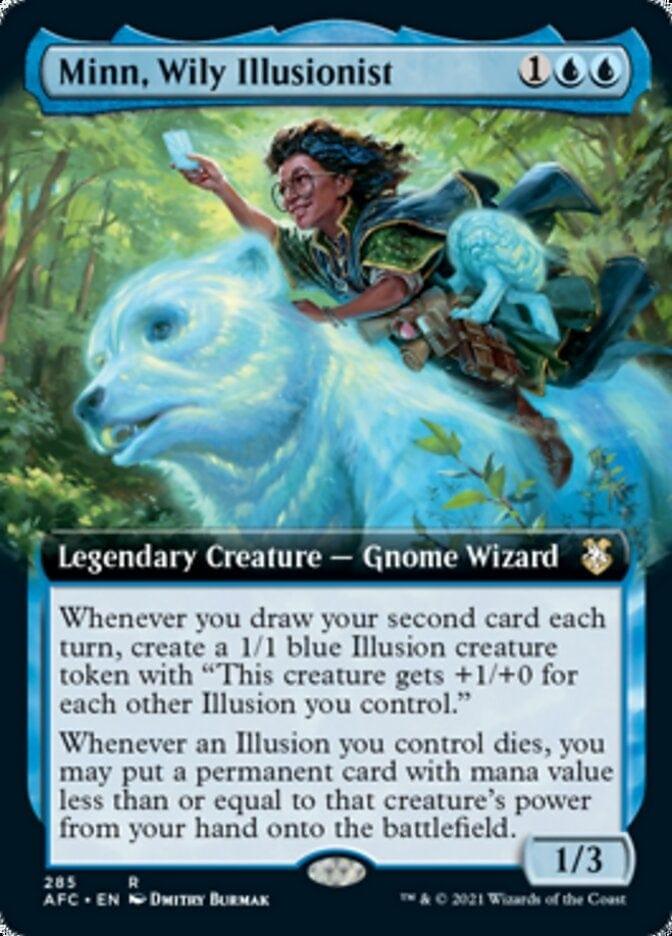 Magic: The Gathering MTG Single Minn, Wily Illusionist (Extended) [Dungeons & Dragons: Adventures in the Forgotten Realms Commander]