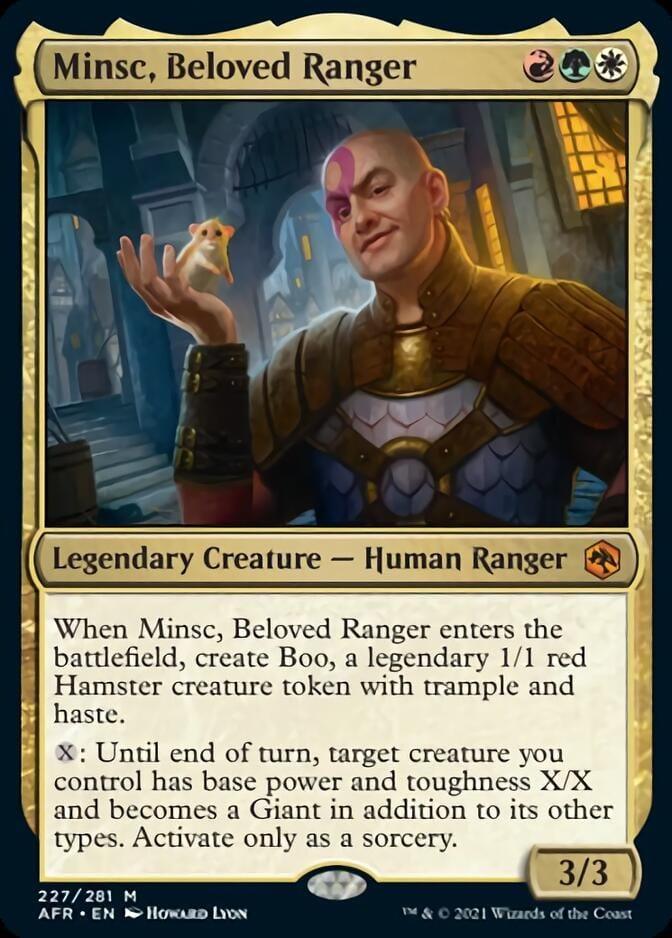 Magic: The Gathering MTG Single Minsc, Beloved Ranger [Dungeons & Dragons: Adventures in the Forgotten Realms]