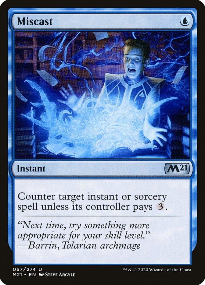 Magic: The Gathering MTG Single Miscast [Core Set 2021]