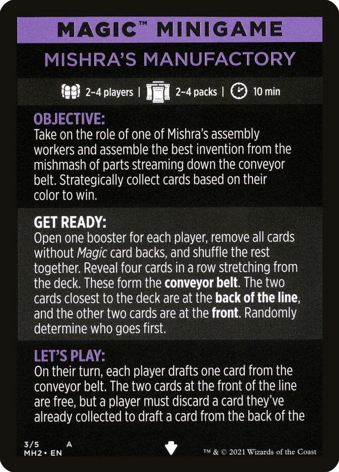 Magic: The Gathering MTG Single Mishra's Manufactory (Magic Minigame) [Modern Horizons 2 Minigame]