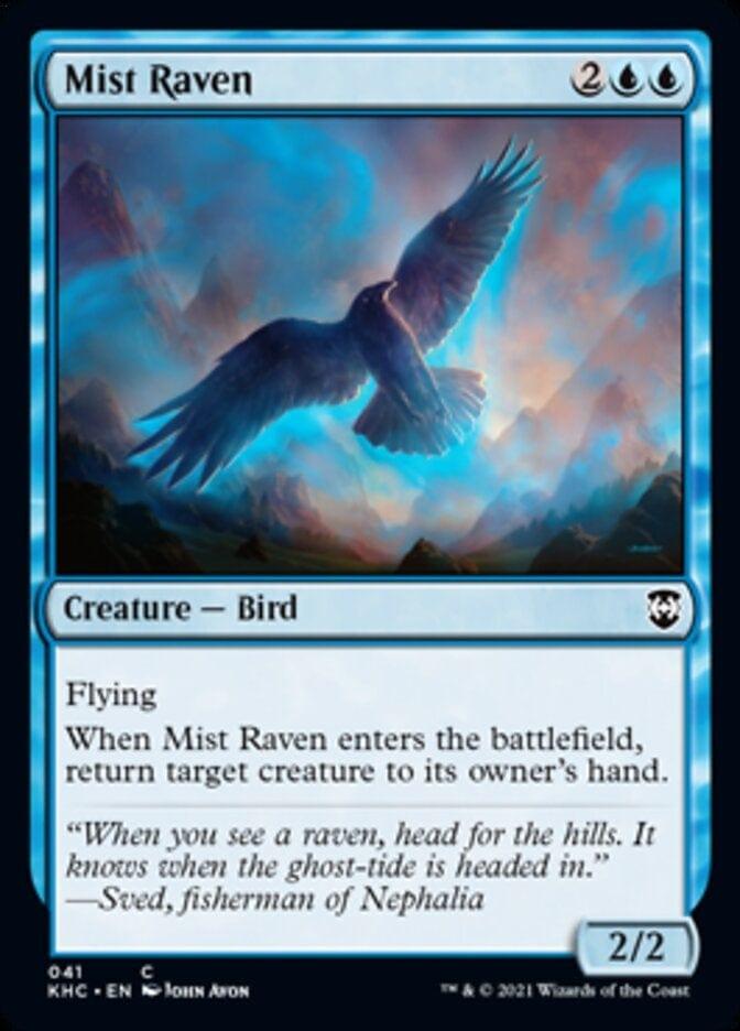 Magic: The Gathering MTG Single Mist Raven [Kaldheim Commander]