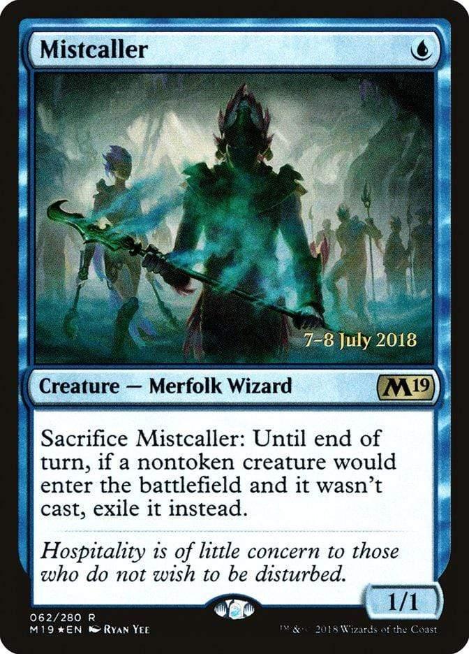 Magic: The Gathering MTG Single Mistcaller  [Core Set 2019 Prerelease Promos]