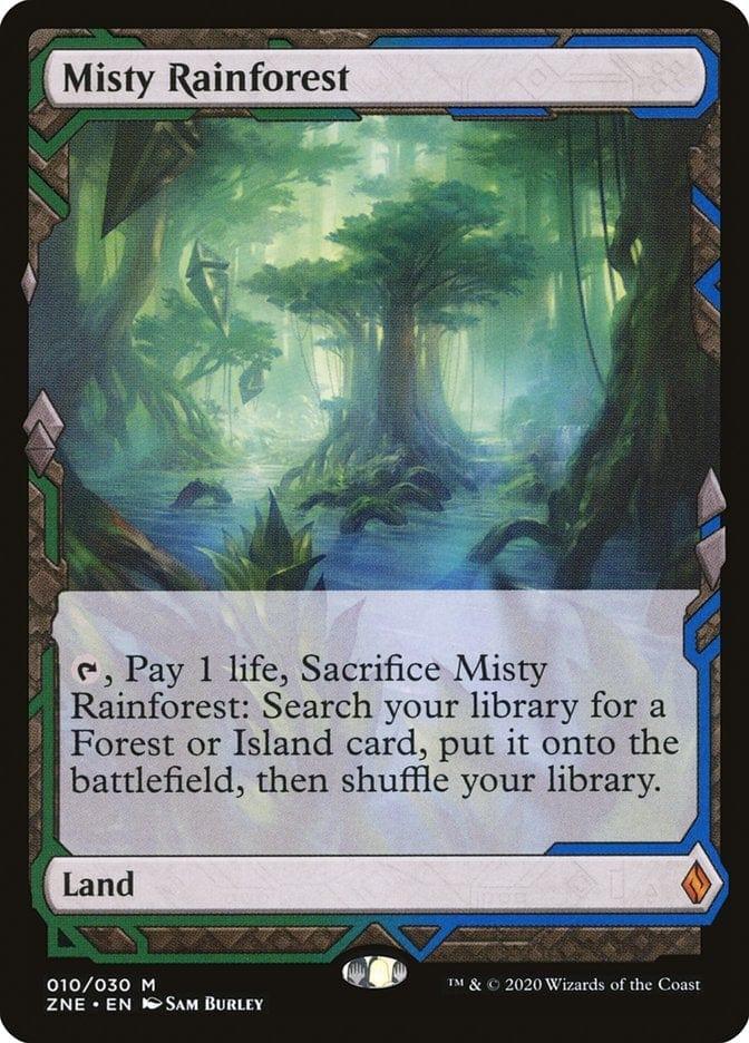 Magic: The Gathering MTG Single Misty Rainforest (Expeditions) [Zendikar Rising Expeditions]