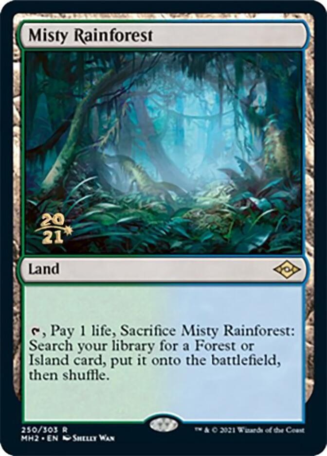 Magic: The Gathering MTG Single Misty Rainforest [Modern Horizons 2 Prerelease Promos]