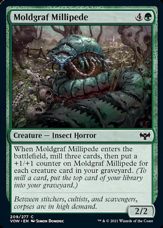 Magic: The Gathering MTG Single Moldgraf Millipede [Innistrad: Crimson Vow]