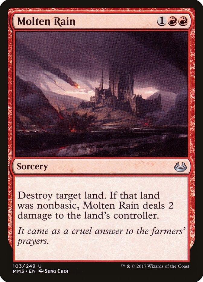 Magic: The Gathering MTG Single Molten Rain [Modern Masters 2017]