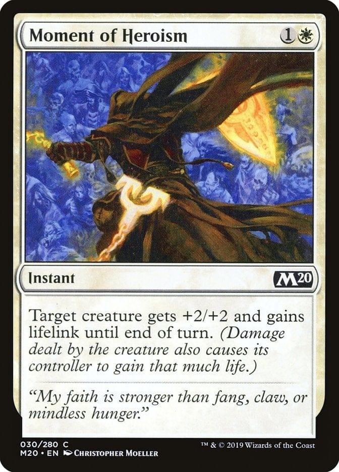 Magic: The Gathering MTG Single Moment of Heroism [Core Set 2020]