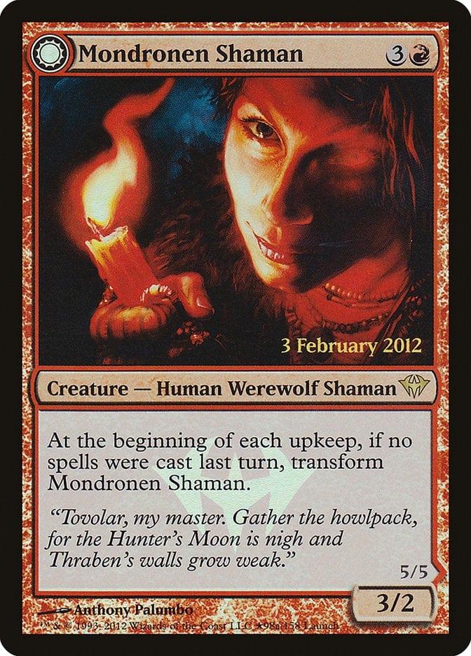 Magic: The Gathering MTG Single Mondronen Shaman // Tovolar's Magehunter (Launch) [Dark Ascension Promos]
