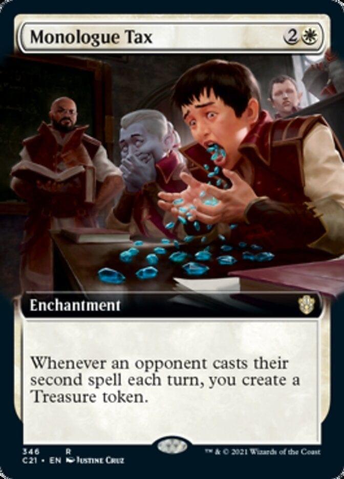 Magic: The Gathering MTG Single Monologue Tax (Extended) [Commander 2021]