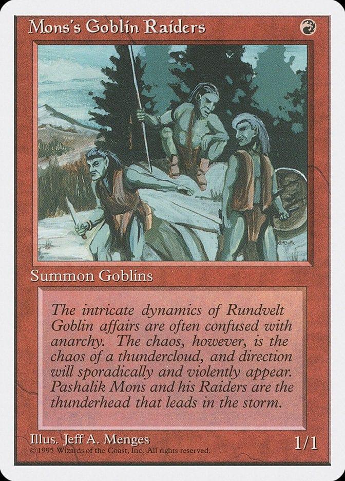 Magic: The Gathering MTG Single Mons's Goblin Raiders [Fourth Edition]