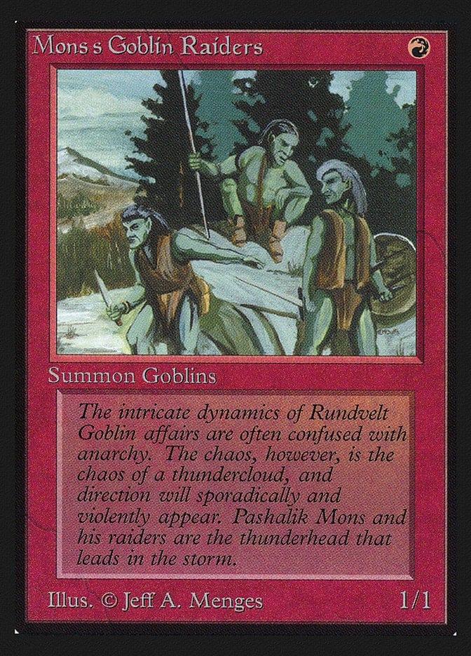 Magic: The Gathering MTG Single Mons's Goblin Raiders [International Collectors’ Edition]