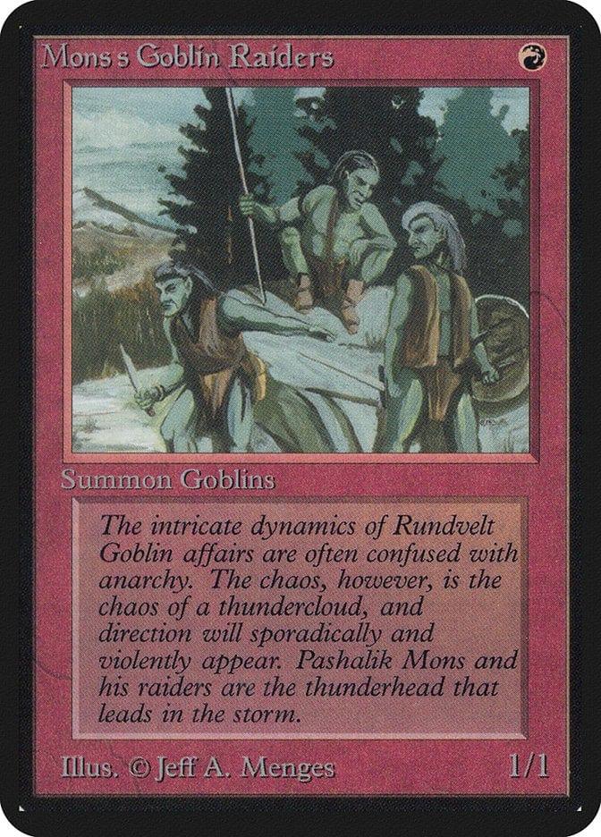 Magic: The Gathering MTG Single Mons's Goblin Raiders [Limited Edition Alpha]