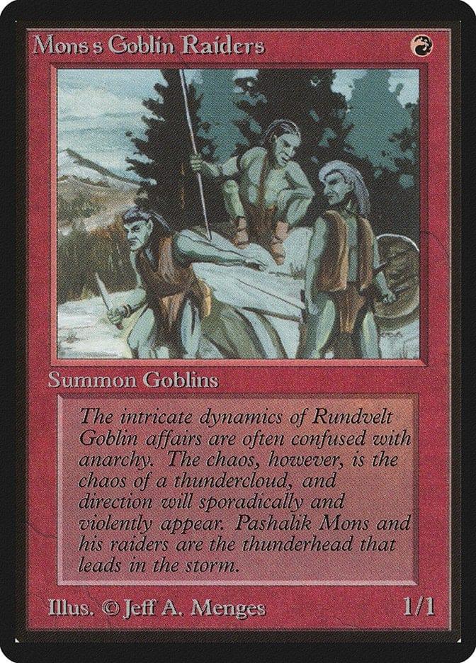 Magic: The Gathering MTG Single Mons's Goblin Raiders [Limited Edition Beta]