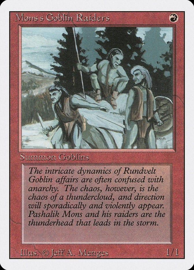 Magic: The Gathering MTG Single Mons's Goblin Raiders [Revised Edition]