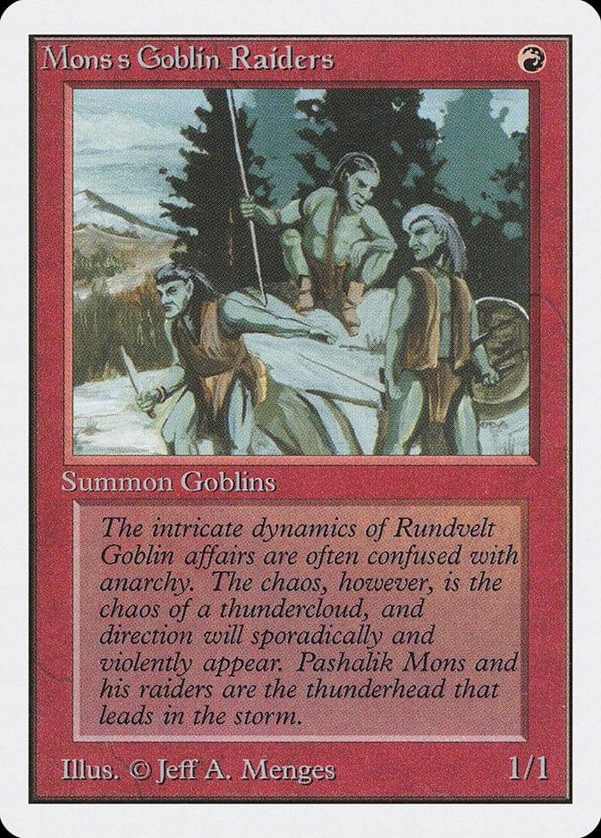 Magic: The Gathering MTG Single Mons's Goblin Raiders [Unlimited Edition]
