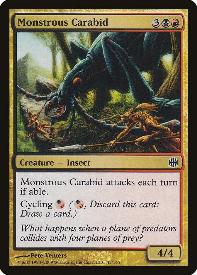 Magic: The Gathering MTG Single Monstrous Carabid [Alara Reborn]