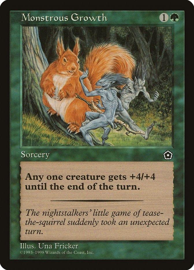 Magic: The Gathering MTG Single Monstrous Growth [Portal Second Age]