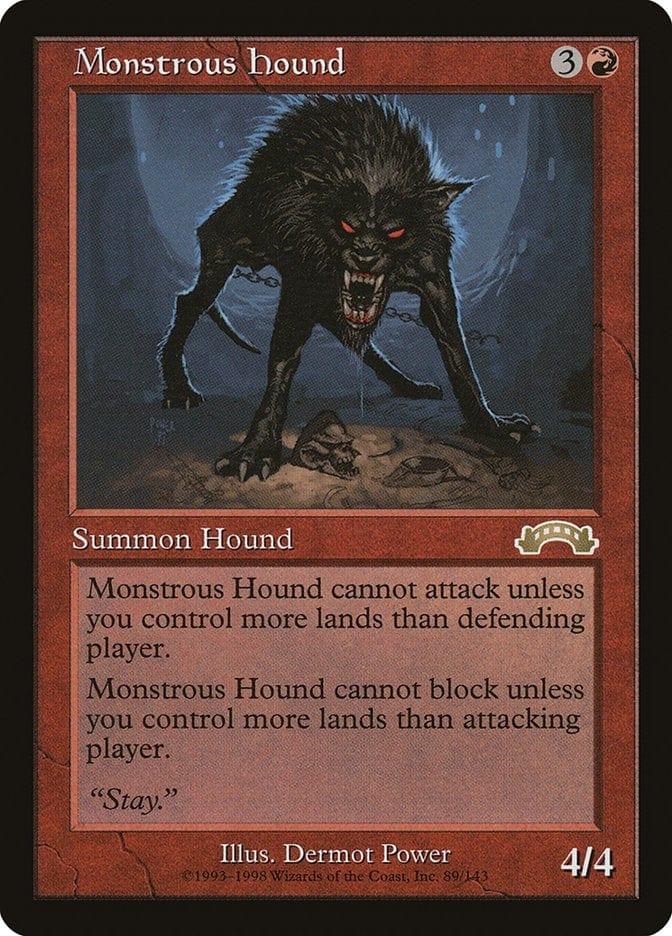 Magic: The Gathering MTG Single Monstrous Hound [Exodus]