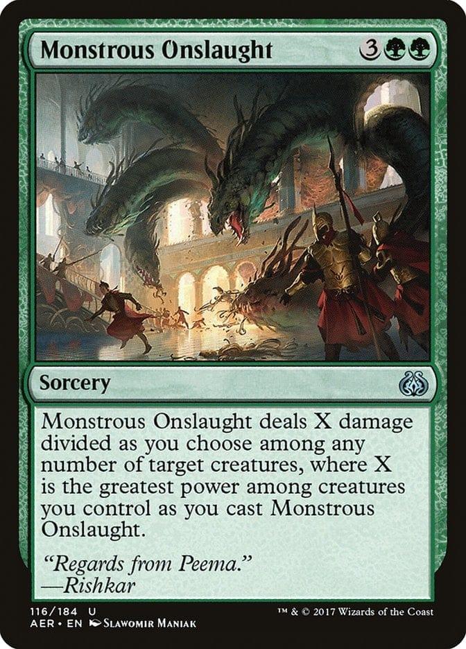 Magic: The Gathering MTG Single Monstrous Onslaught [Aether Revolt]