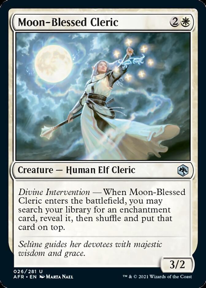 Magic: The Gathering MTG Single Moon-Blessed Cleric [Dungeons & Dragons: Adventures in the Forgotten Realms]
