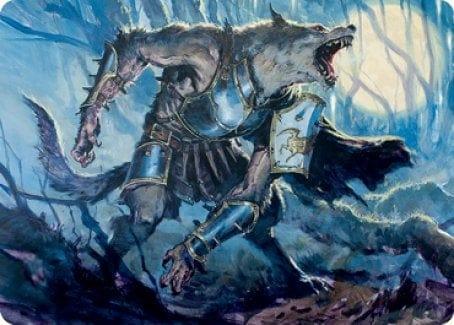 Magic: The Gathering MTG Single Moonrage Brute Art Card [Innistrad: Midnight Hunt Art Series]