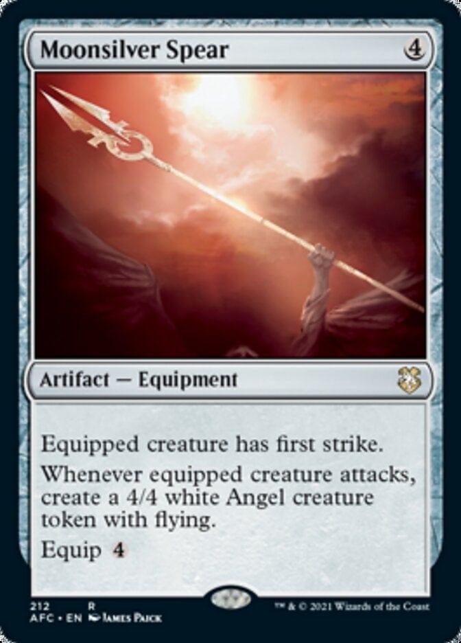Magic: The Gathering MTG Single Moonsilver Spear [Dungeons & Dragons: Adventures in the Forgotten Realms Commander]