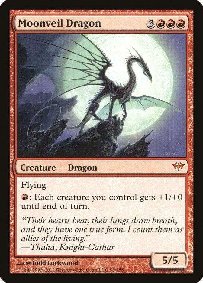 Magic: The Gathering MTG Single Moonveil Dragon [Dark Ascension]