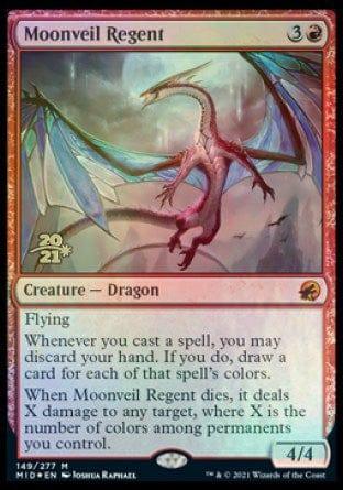 Magic: The Gathering MTG Single Moonveil Regent [Innistrad: Midnight Hunt Prerelease Promos]