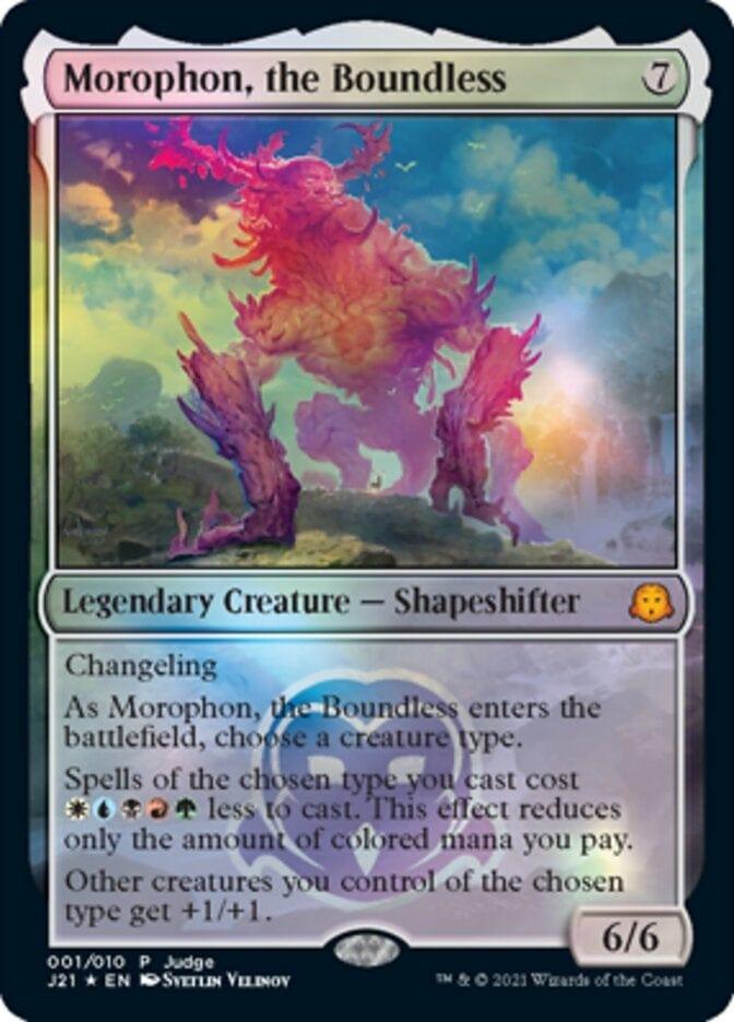 Magic: The Gathering MTG Single Morophon, the Boundless [Judge Gift Cards 2021]