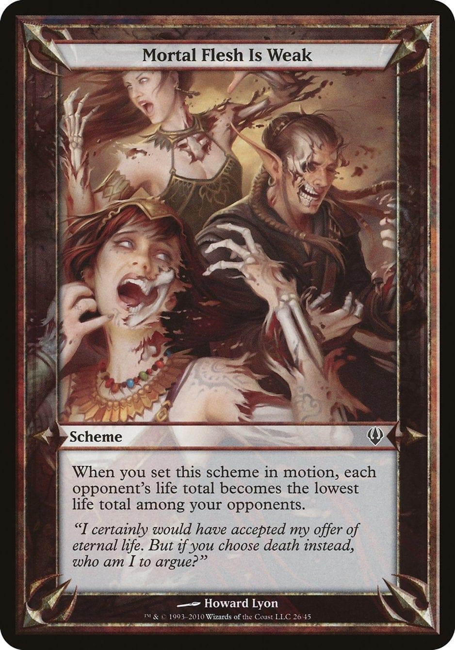 Magic: The Gathering MTG Single Mortal Flesh Is Weak (Schemes) [Archenemy Schemes]