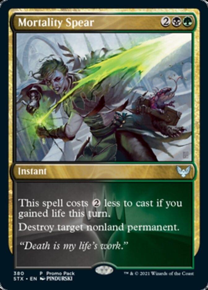 Magic: The Gathering MTG Single Mortality Spear (Promo Pack) [Strixhaven: School of Mages Promos]