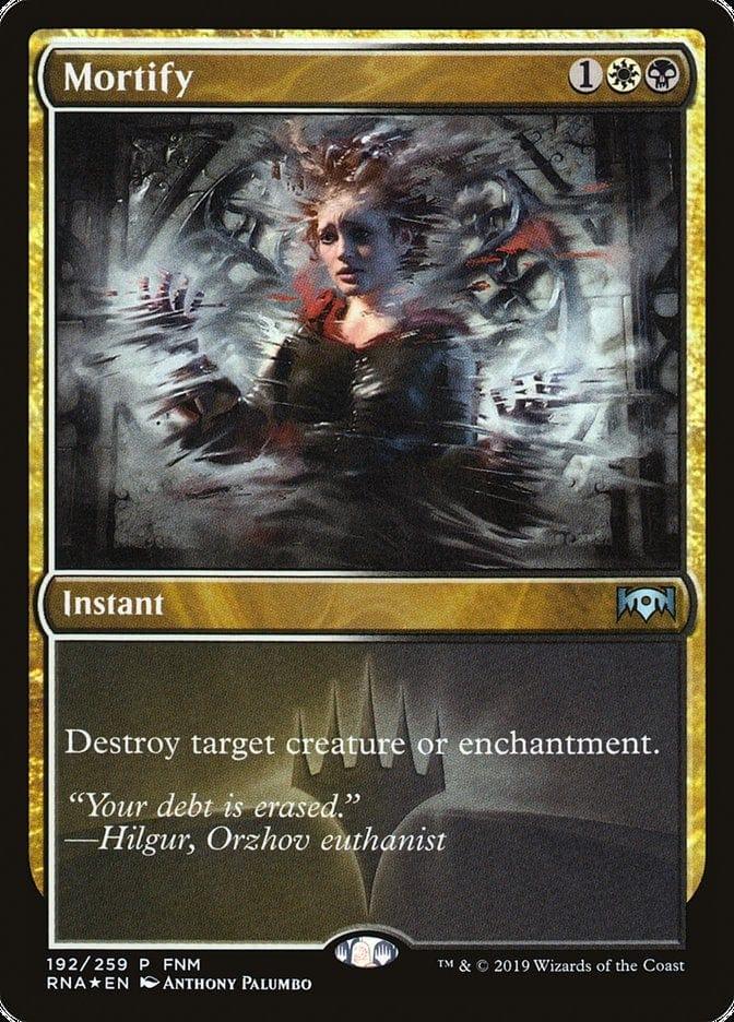 Magic: The Gathering MTG Single Mortify (FNM) [Ravnica Allegiance Promos]