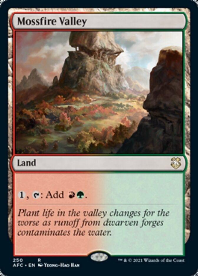 Magic: The Gathering MTG Single Mossfire Valley [Dungeons & Dragons: Adventures in the Forgotten Realms Commander]