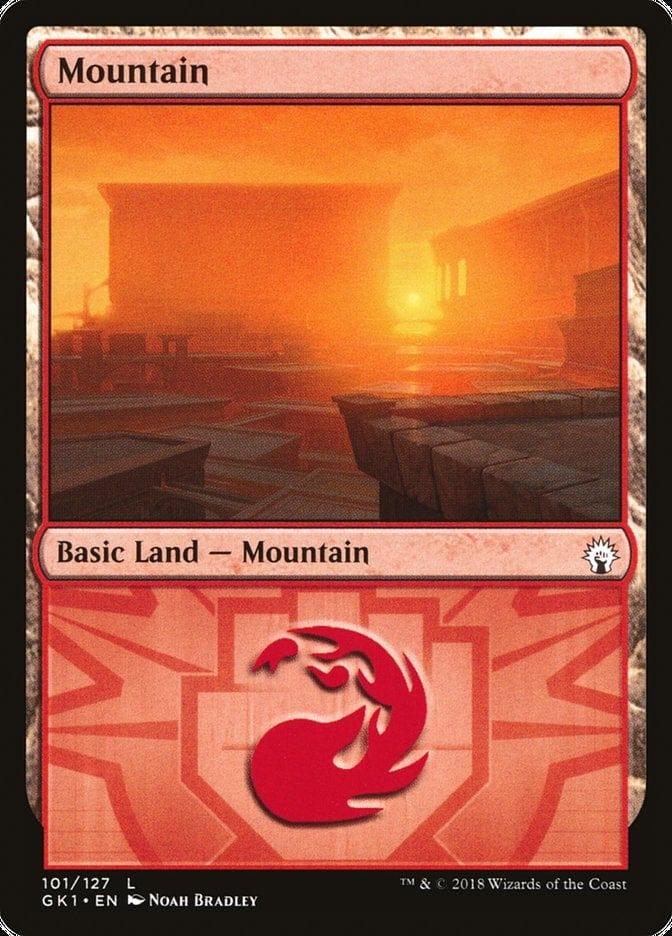 Magic: The Gathering MTG Single Mountain (101) [Guilds of Ravnica Guild Kit]