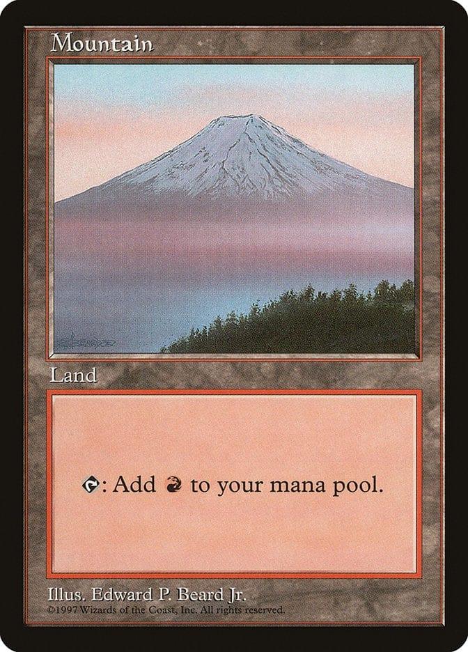 Magic: The Gathering MTG Single Mountain (13) [Asia Pacific Land Program]