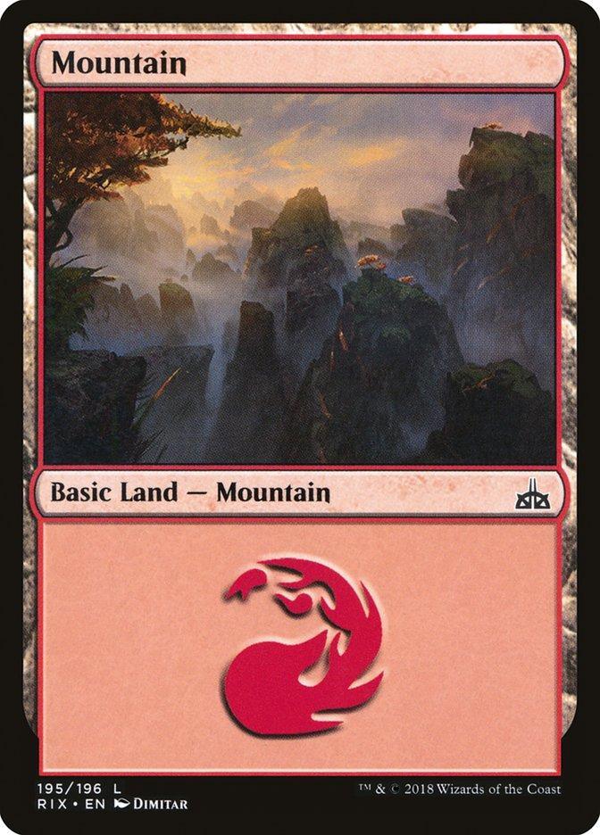 Magic: The Gathering MTG Single Mountain (195) [Rivals of Ixalan]