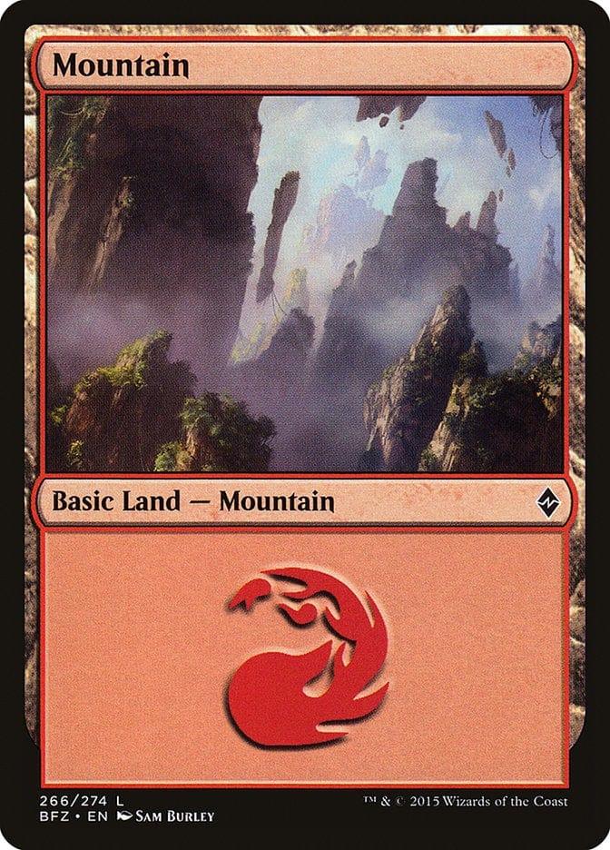 Magic: The Gathering MTG Single Mountain (266a) [Battle for Zendikar]