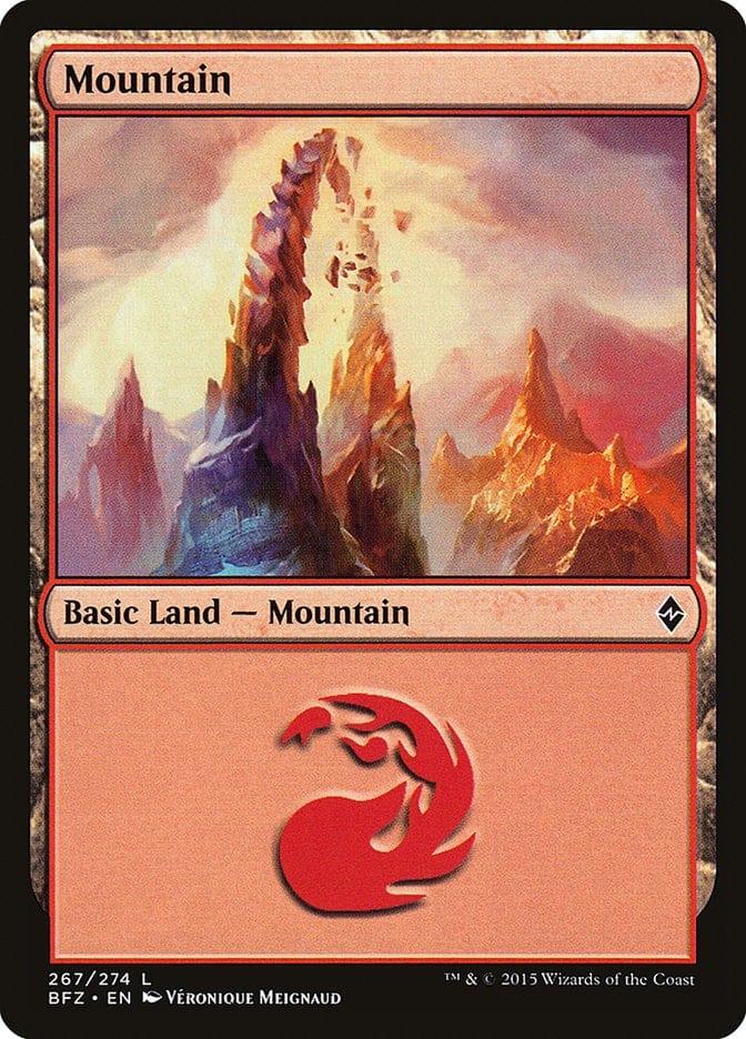 Magic: The Gathering MTG Single Mountain (267a) [Battle for Zendikar]