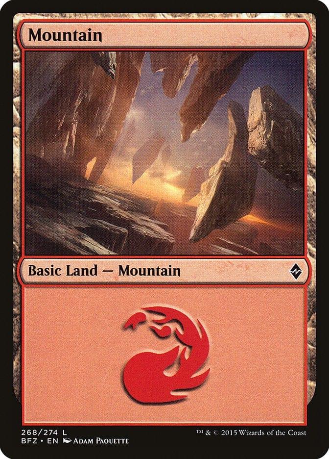 Magic: The Gathering MTG Single Mountain (268a) [Battle for Zendikar]