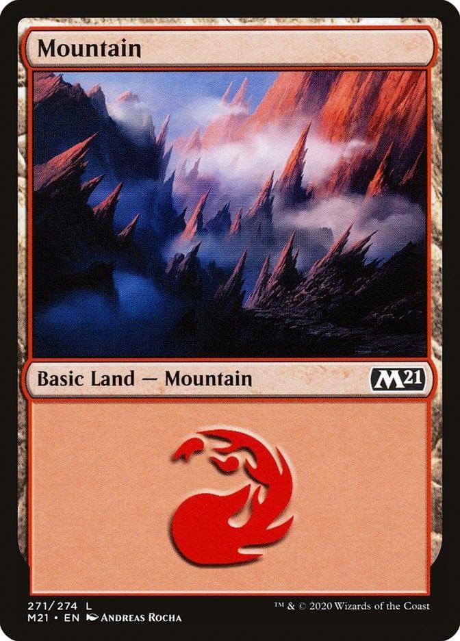 Magic: The Gathering MTG Single Mountain (271) [Core Set 2021]