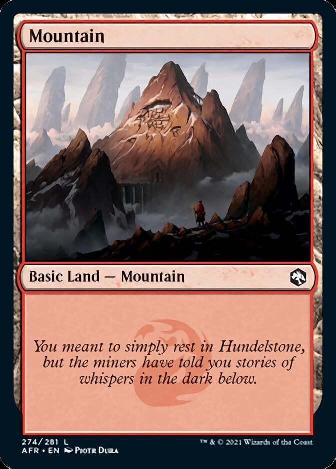 Magic: The Gathering MTG Single Mountain (274) [Dungeons & Dragons: Adventures in the Forgotten Realms]